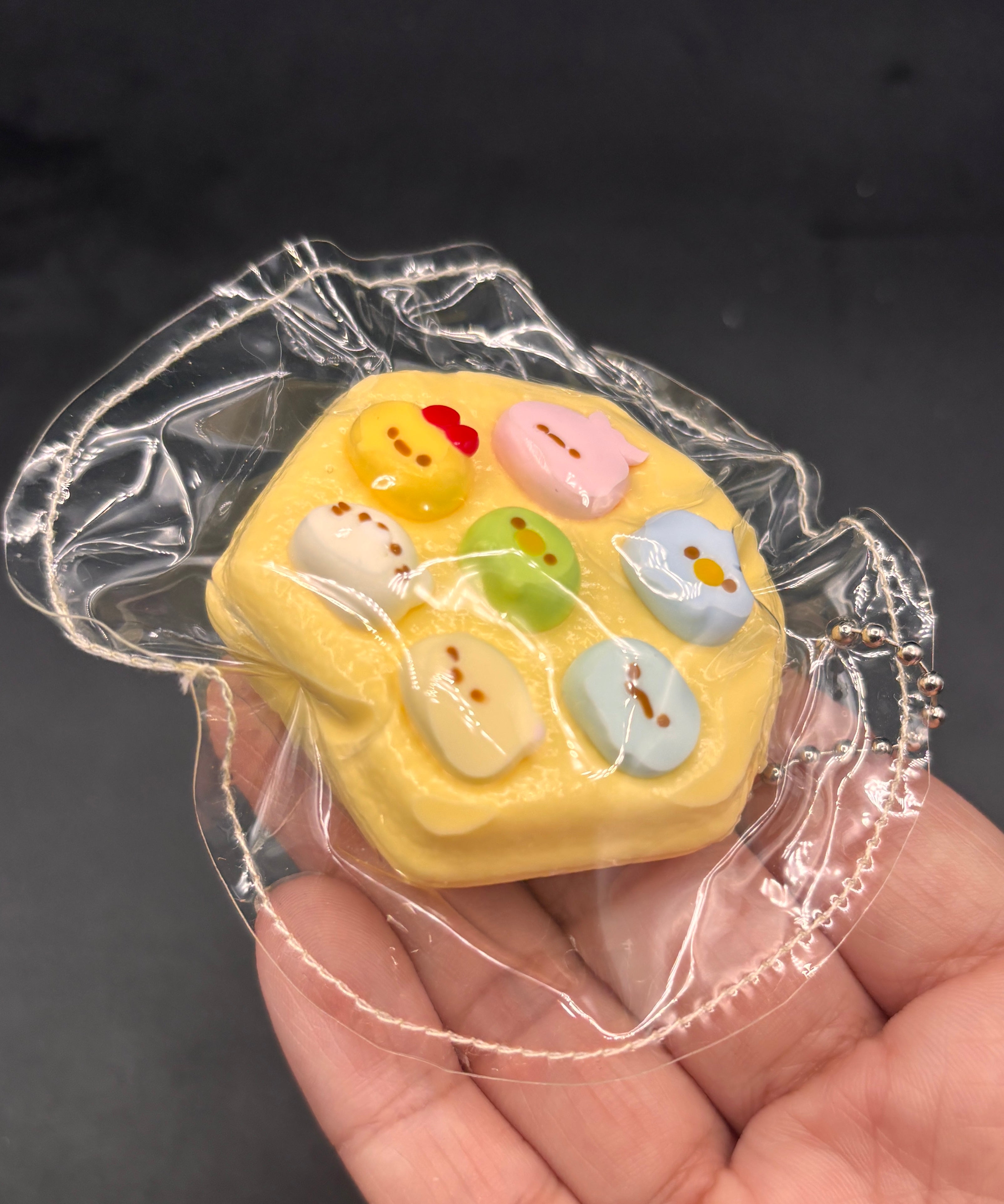 Cute small keychain sumikko Gurashi taba wack a mole taba squishy