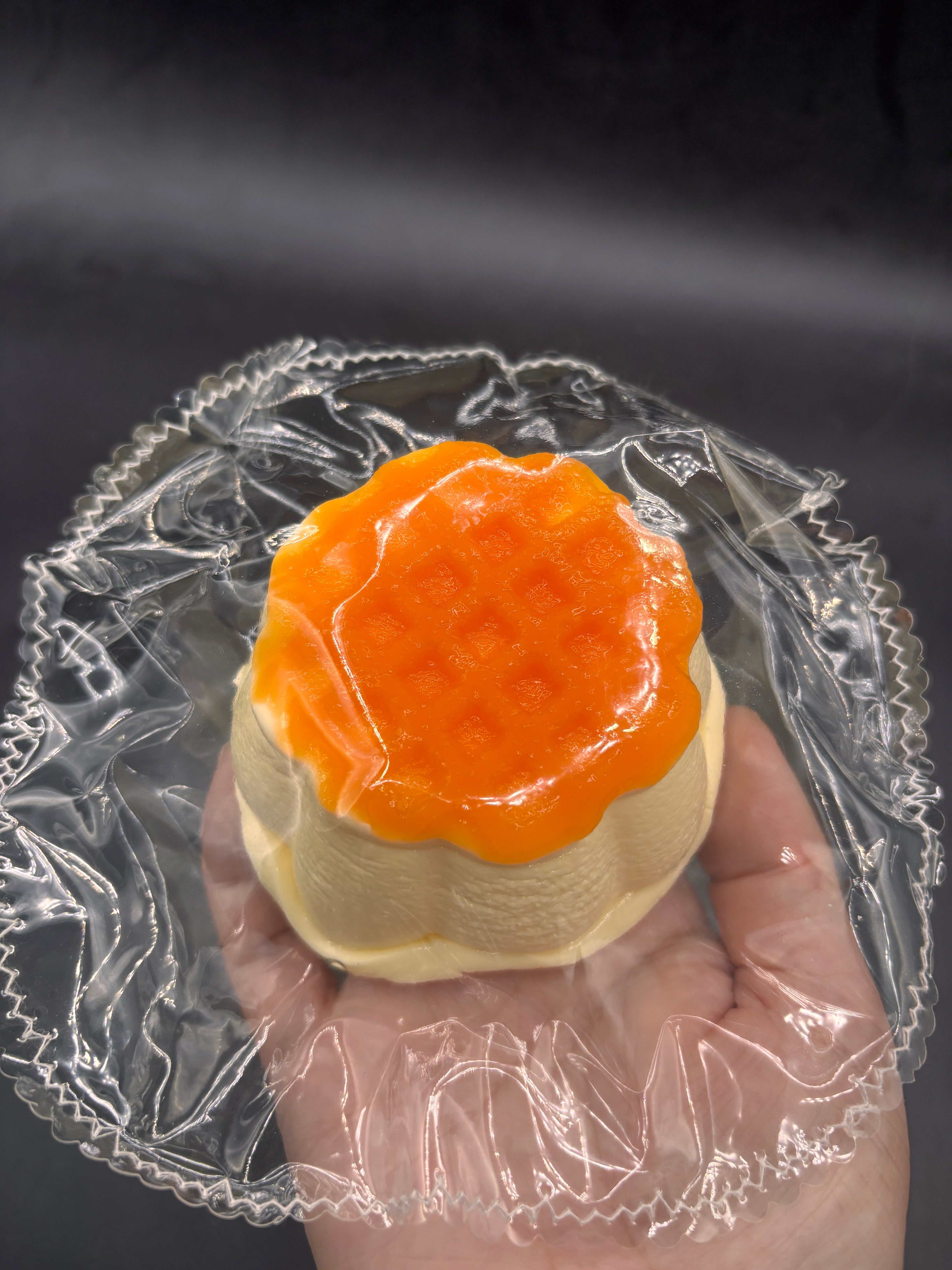 Super soft water x cream waffle pudding taba squishy