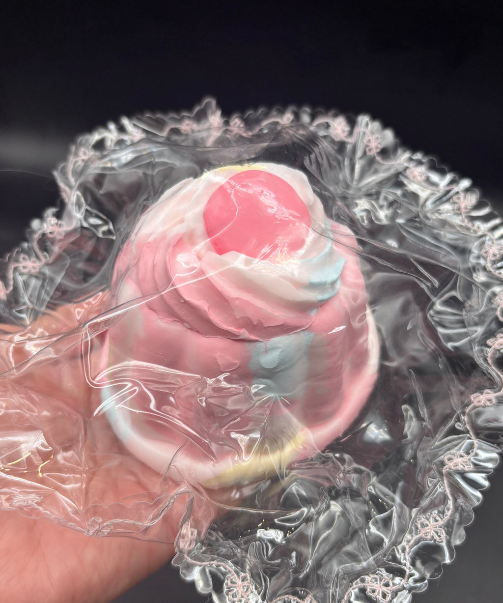 frozen butter textured strawberry candy pudding (read des!) Taba Squishy Toy