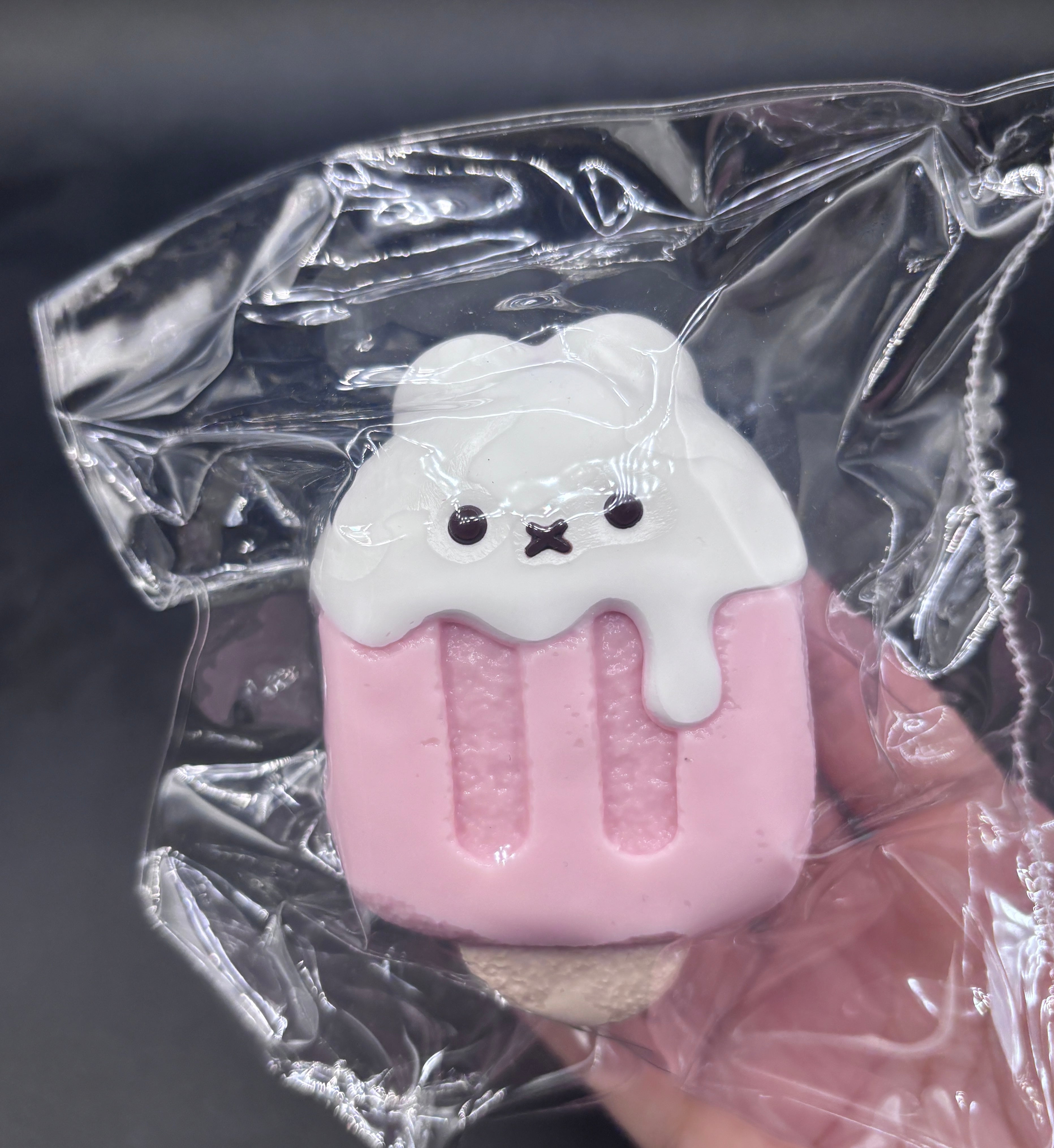 Frozen butter Bunny strawberry popsicle taba squishy