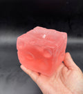 MATTE JUMBO clear pink Vaseline cheese squishy 7cm