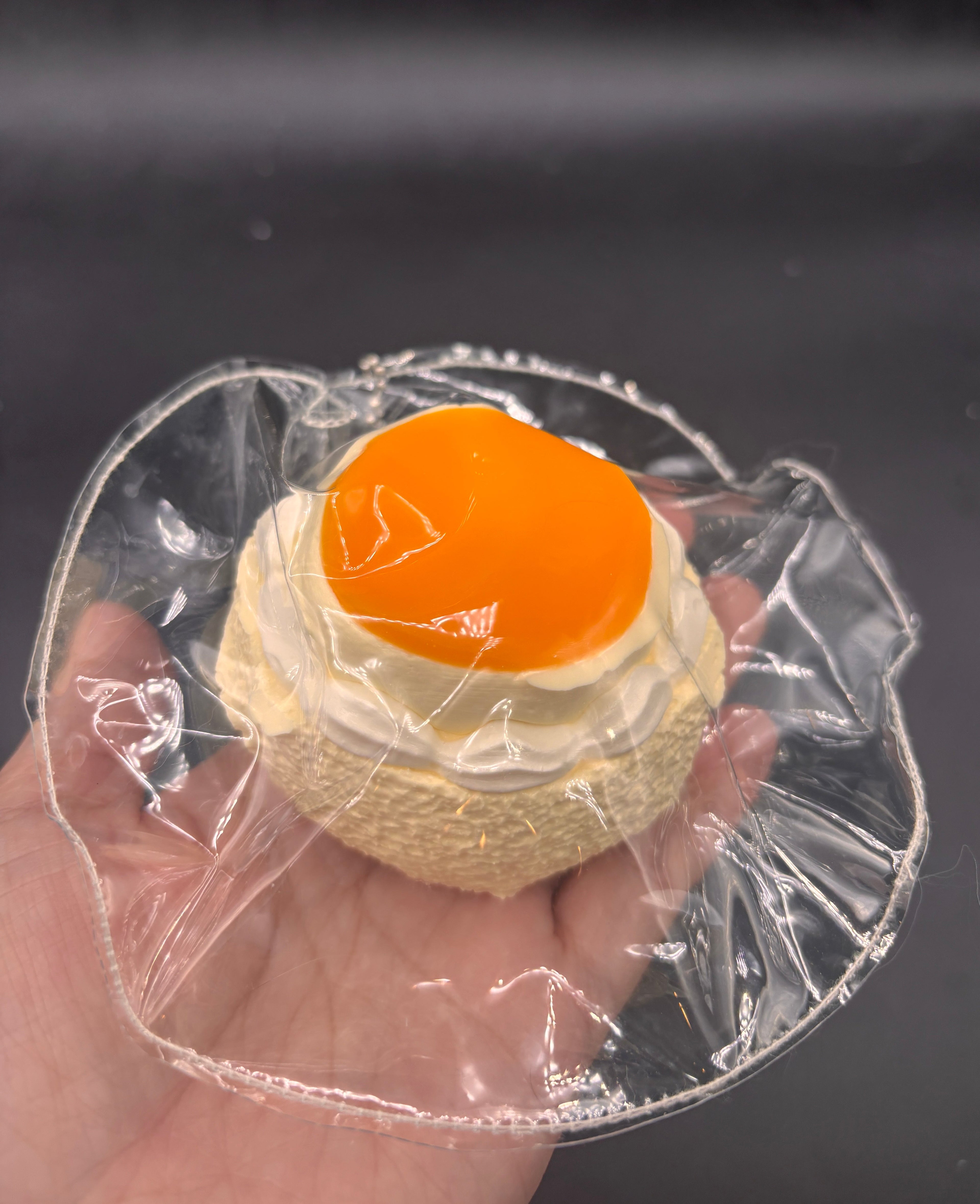 Cute pudding sponge cake soft thick