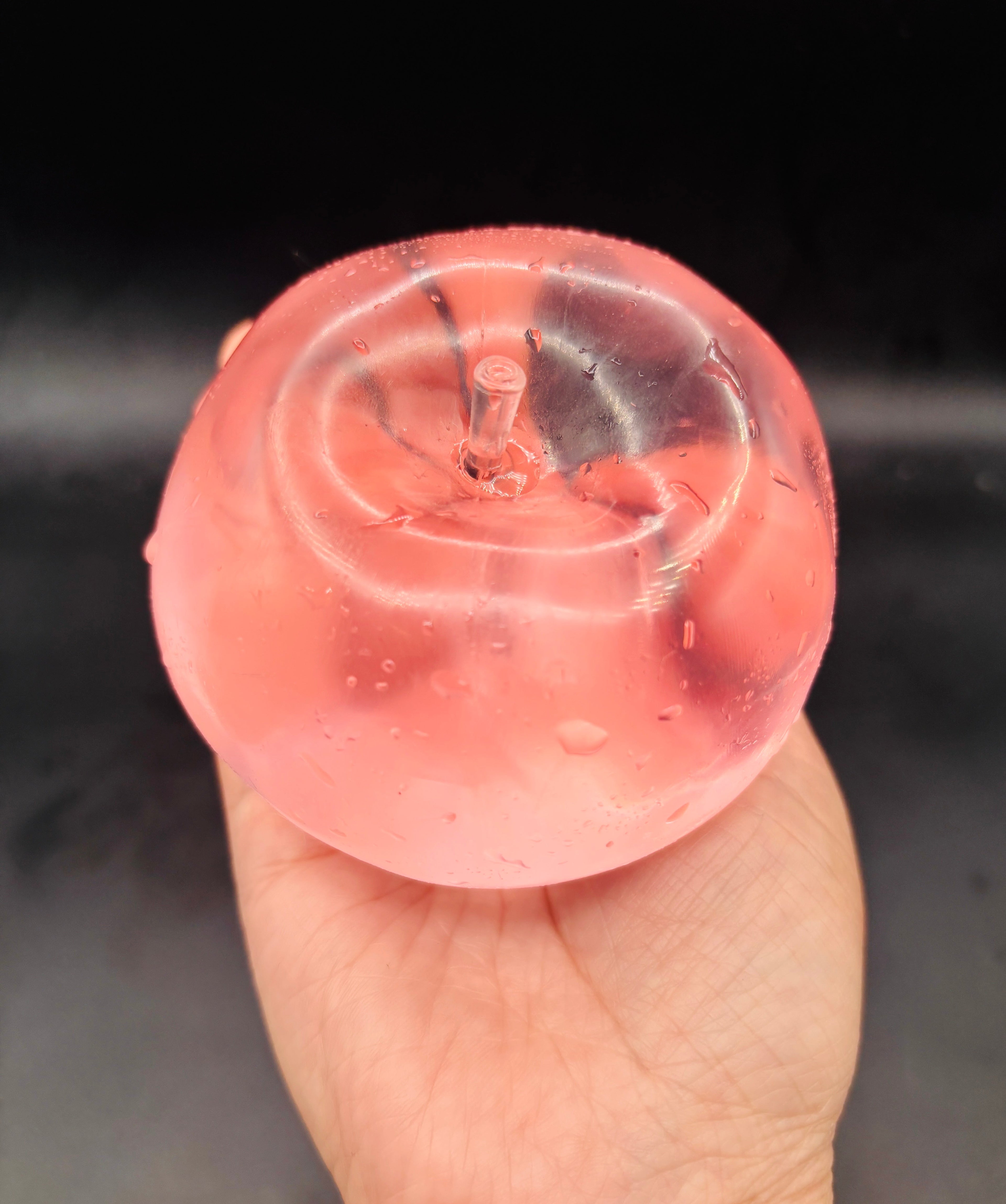 Large clear Vaseline Apple soft moldable
