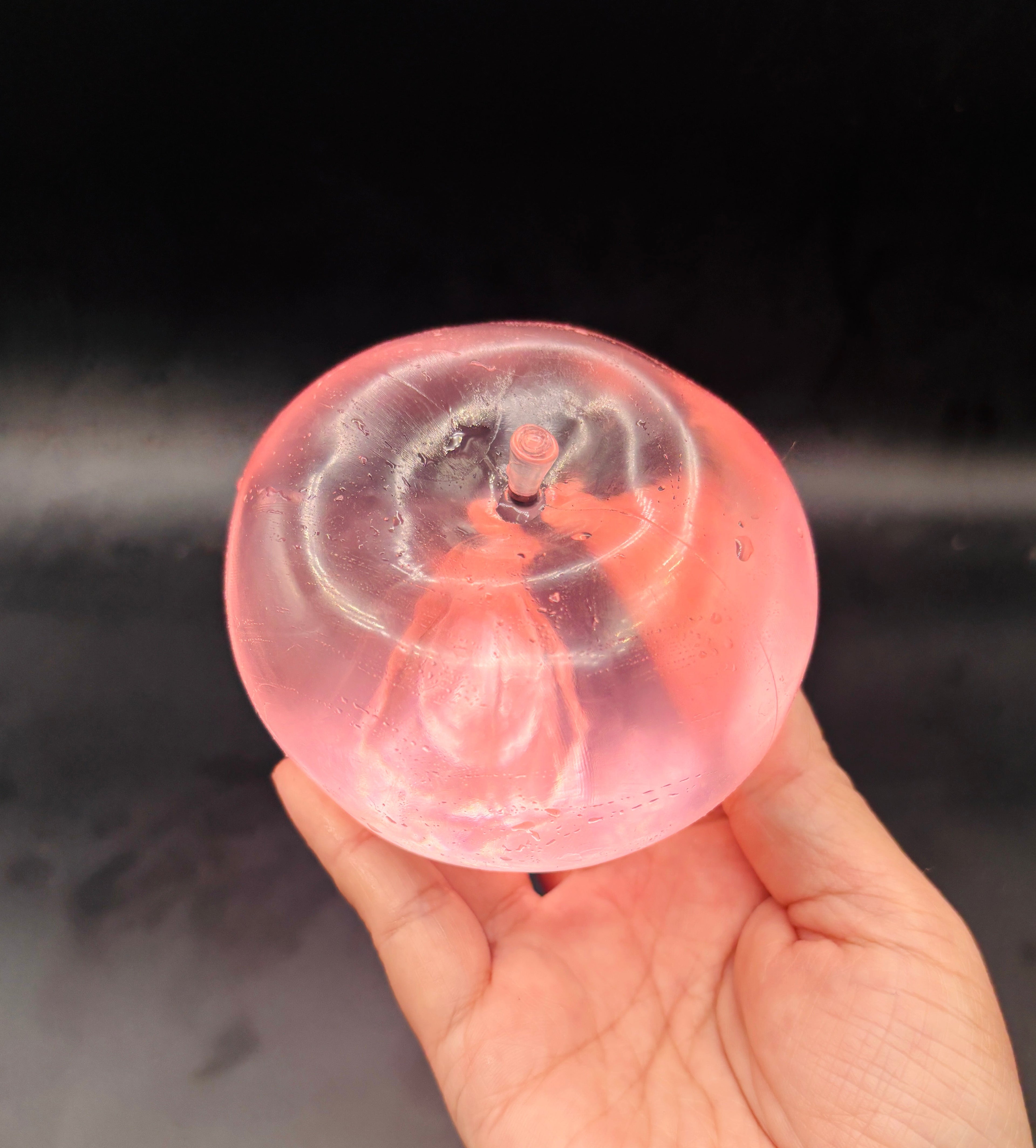 Large clear Vaseline Apple soft moldable