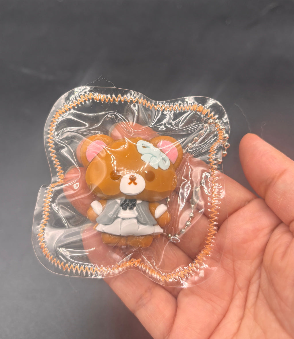 Cute mini bear keychain taba squishy
