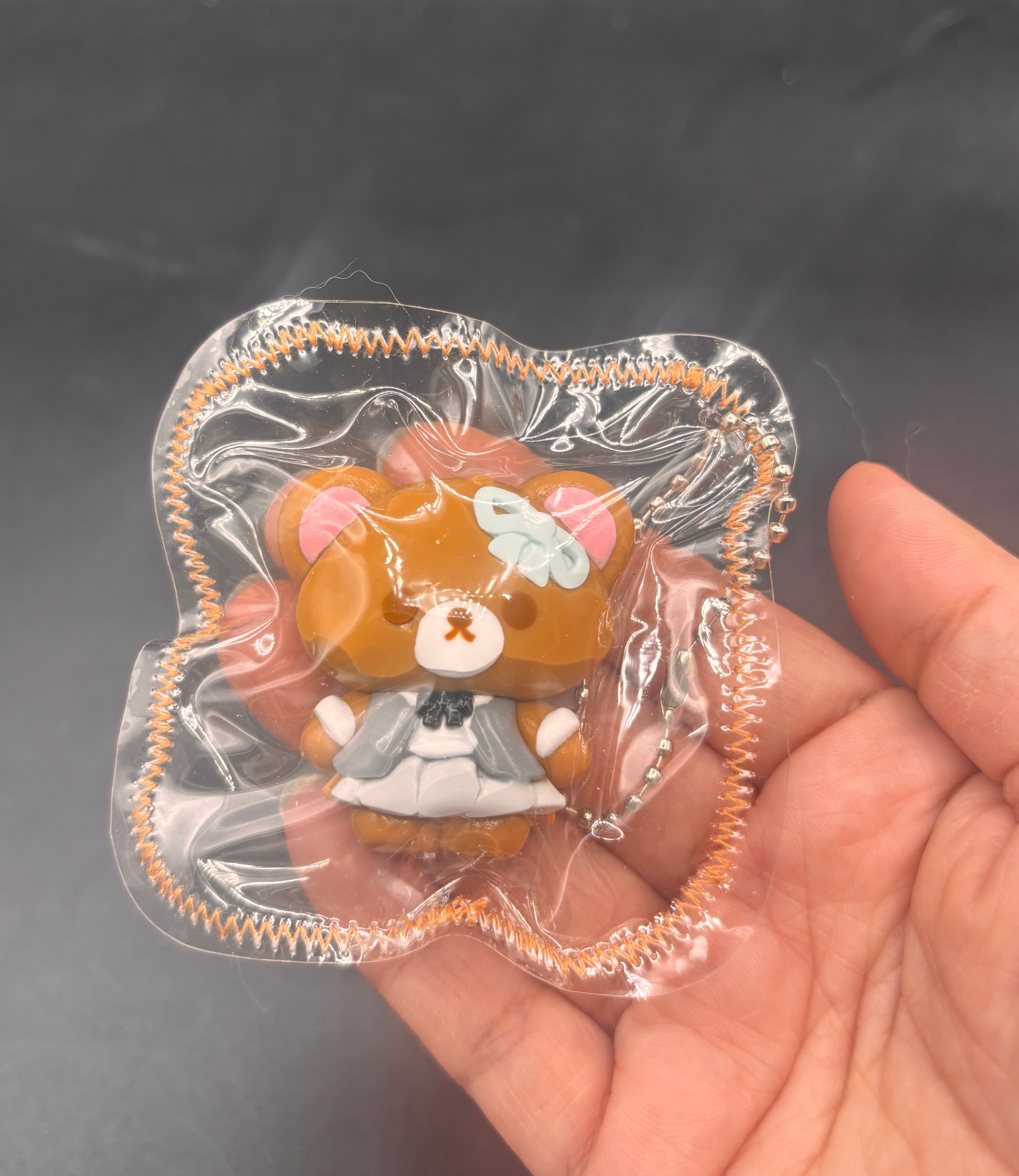 Cute mini bear keychain taba squishy