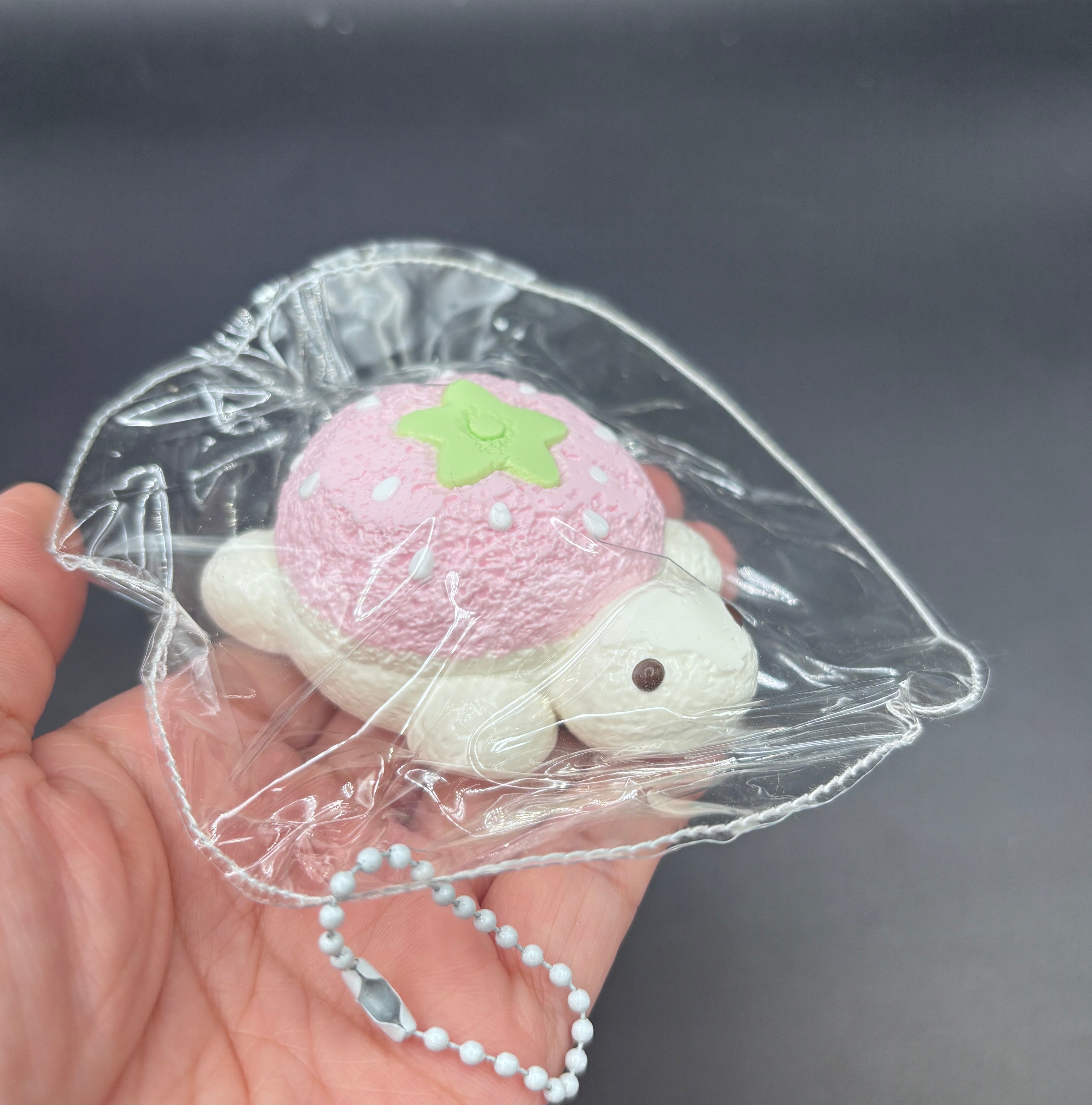 Cutest strawberry turtle taba small  taba squishy