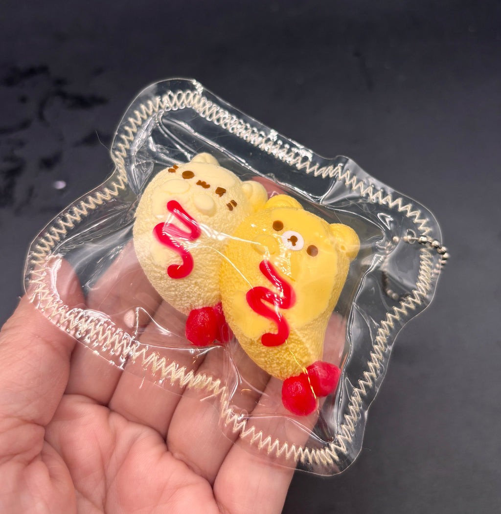 two bear shrimp twins- mini keychain taba