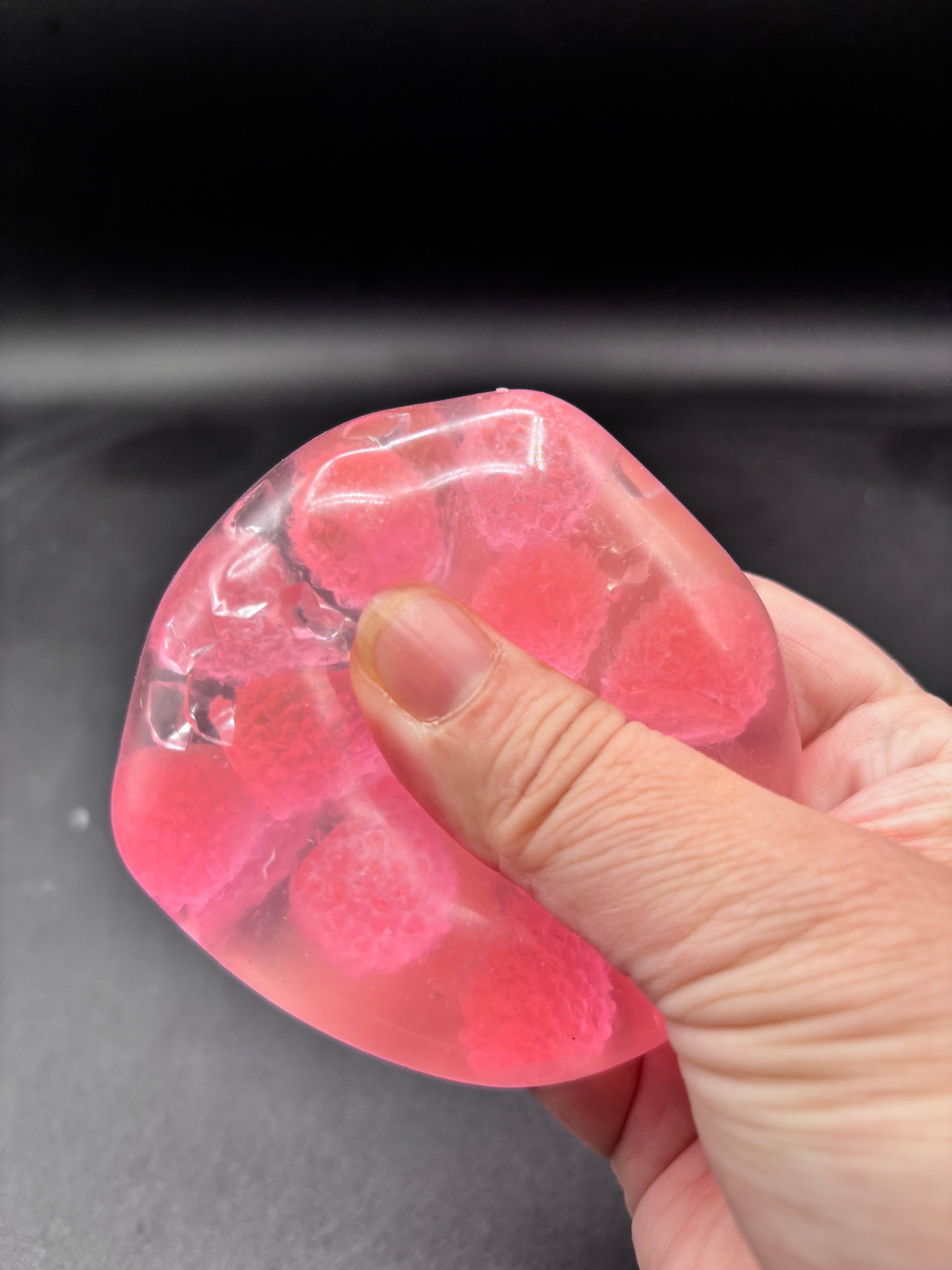 Sugar cube slime ball pink Stress Ball