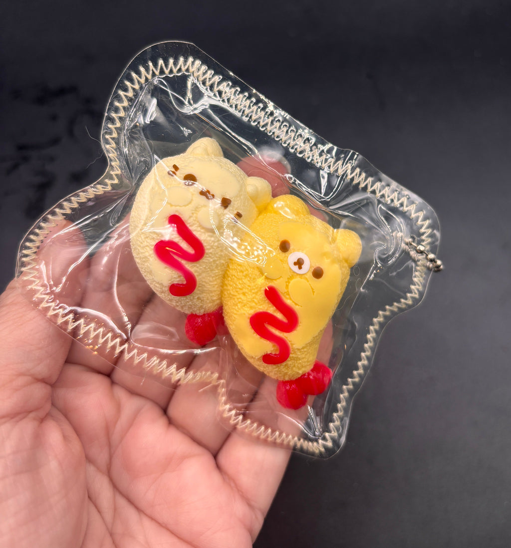 two bear shrimp twins- mini keychain taba