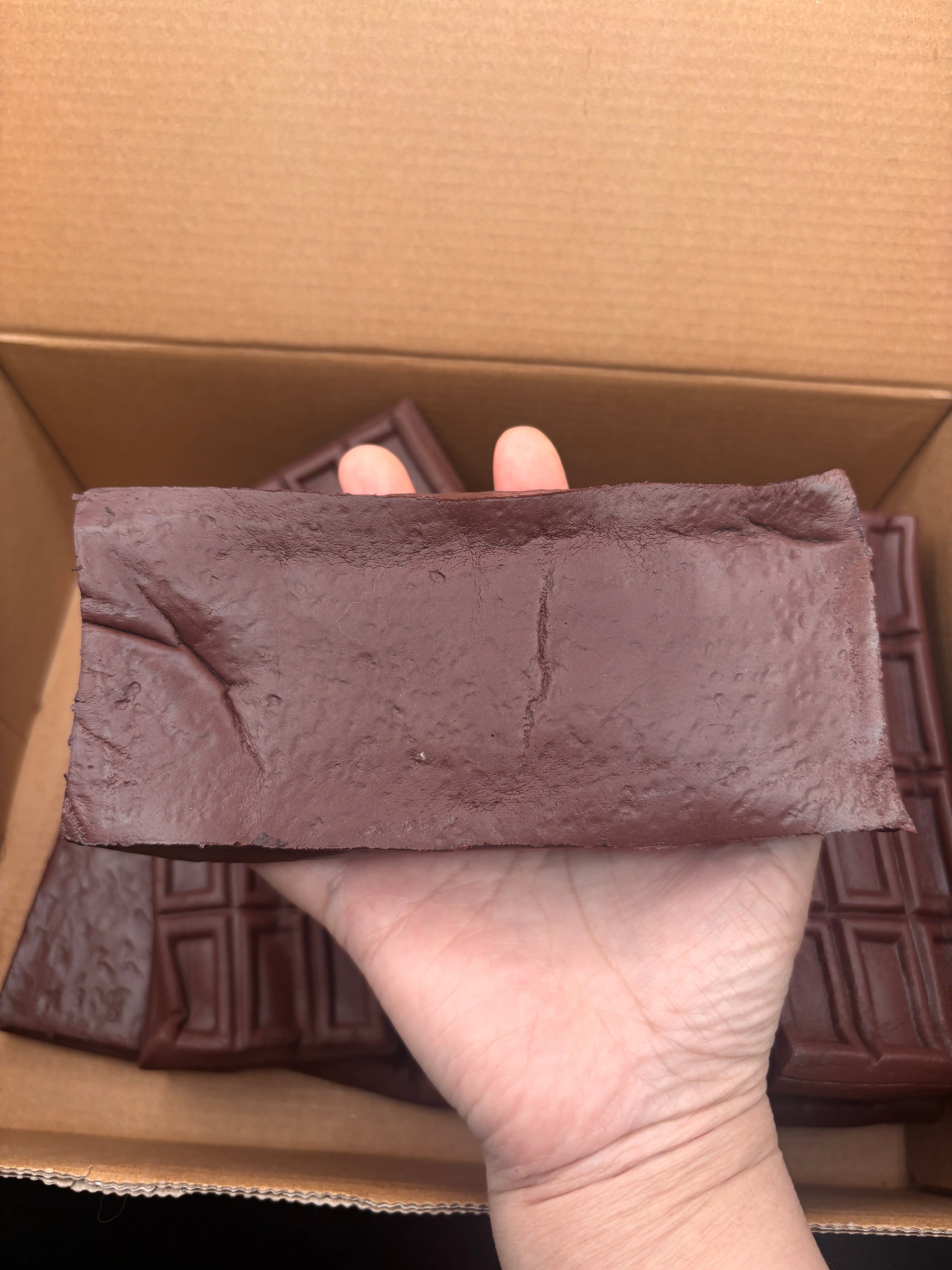 Defective foam slow rise chocolate
