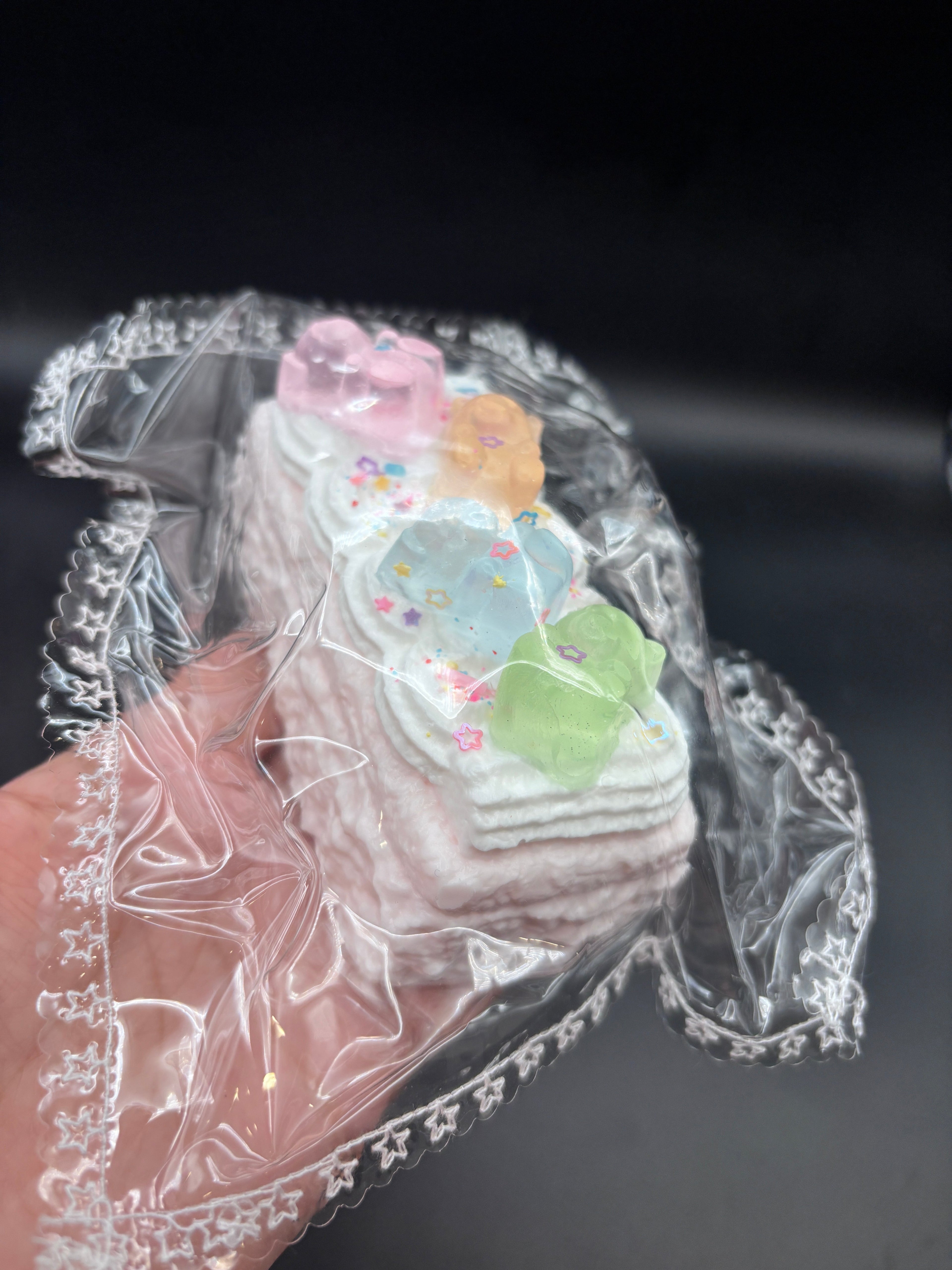 Frozen butter pastel gummy bear cake super cute (read des!)  Taba Squishy Toy