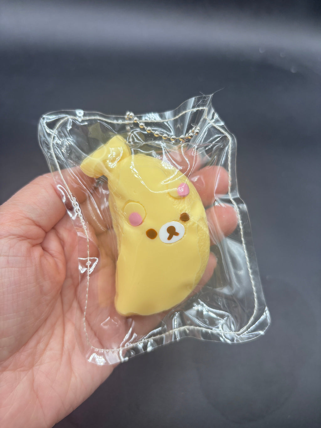 Mini keychain banana bear Taba Squishy Toy