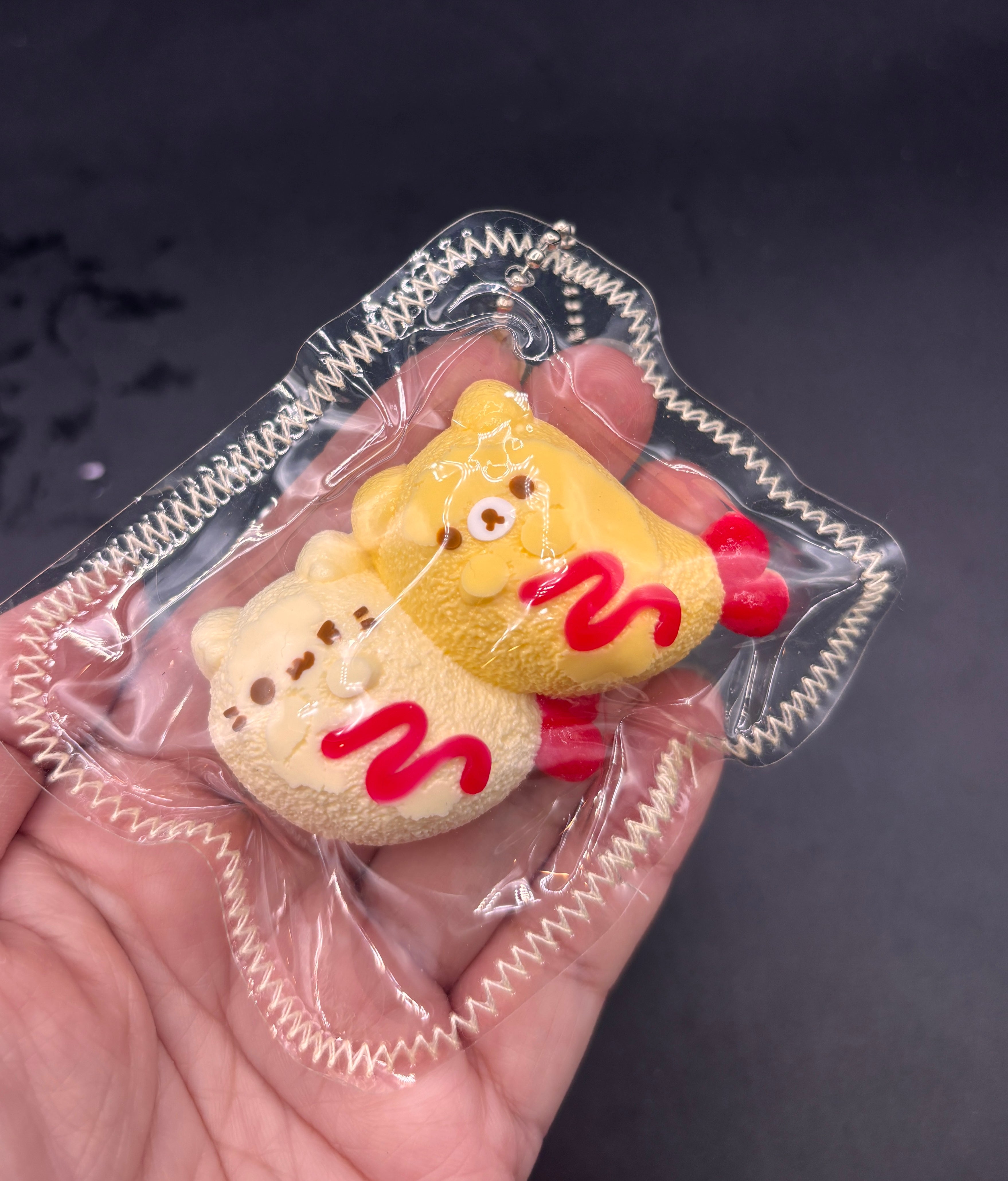 two bear shrimp twins- mini keychain taba