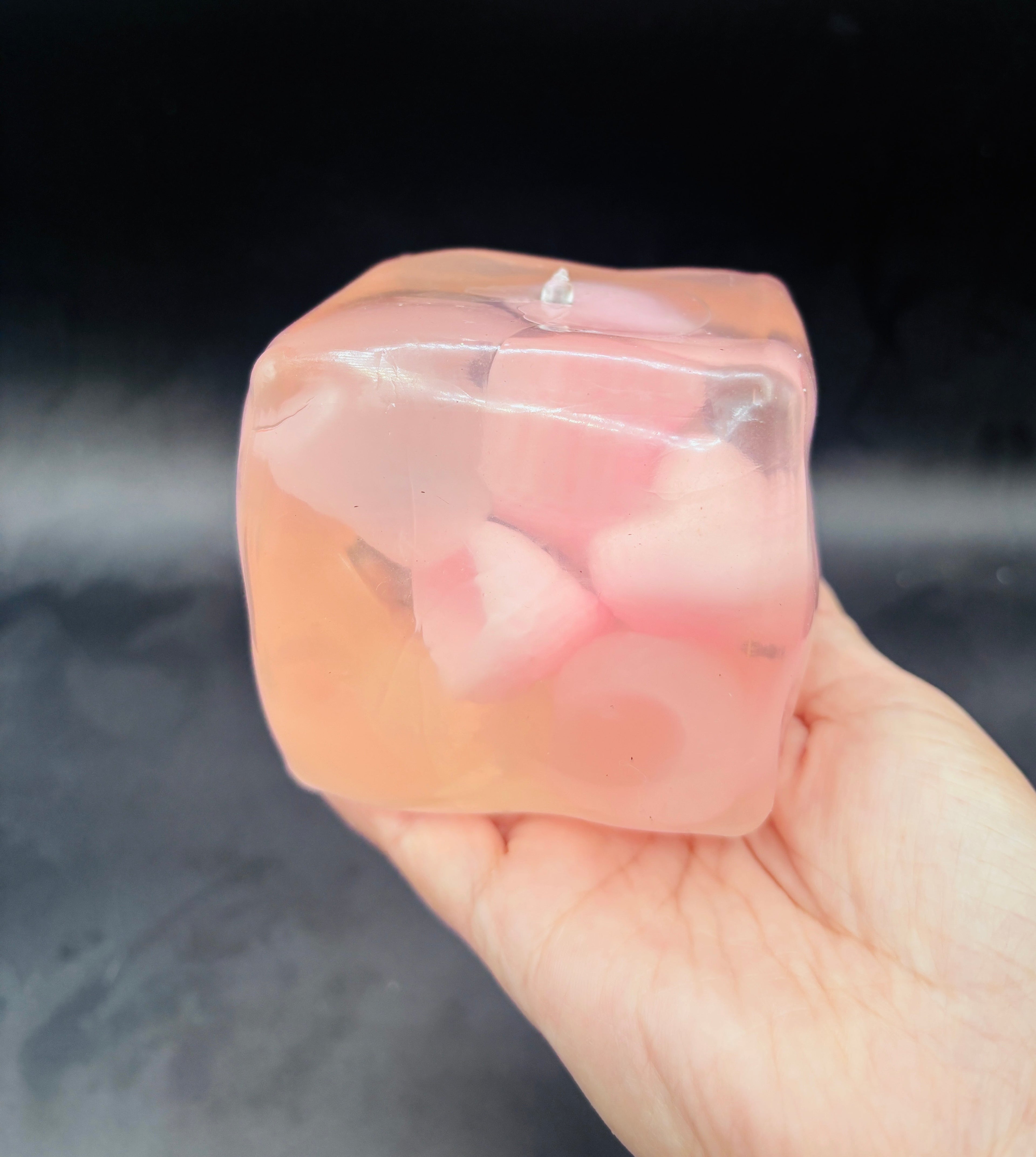 Jumbo fruit jelly cube stressball