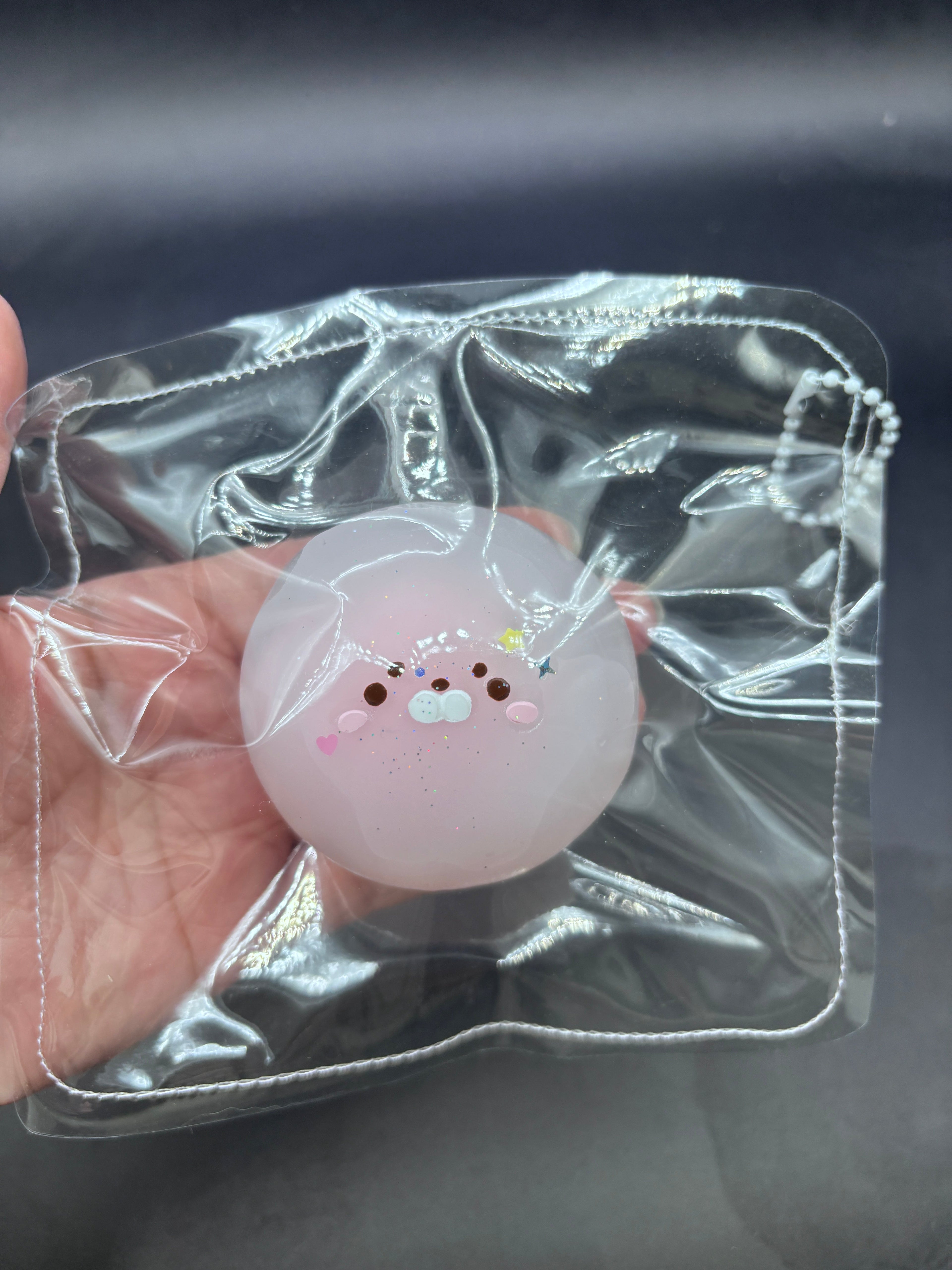 Half opaque seal mochi ball taba cute soft squishy